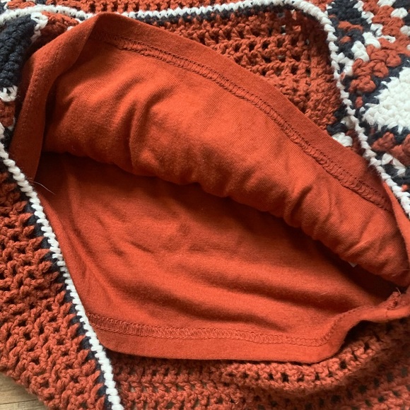 Volcom Copper Geo Crochet Sweater Dress Size-S Excellent Preloved Condition - Picture 9 of 16